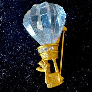 Vintage AJC Hot Air Balloon Brooch